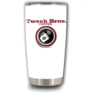 Tweek Bros. Coffee Tumbler 20oz - Insulated Drinkware with Lid, Stainless Steel, BPA-Free, Portable & Stylish - Flasks, Bottled, Insulation, Aesthetic