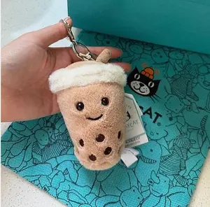Jellycat Amuseables Bubble Tea Plush Bag Charm Cute Soft Keychain   - A meaningful gift for your loved one.