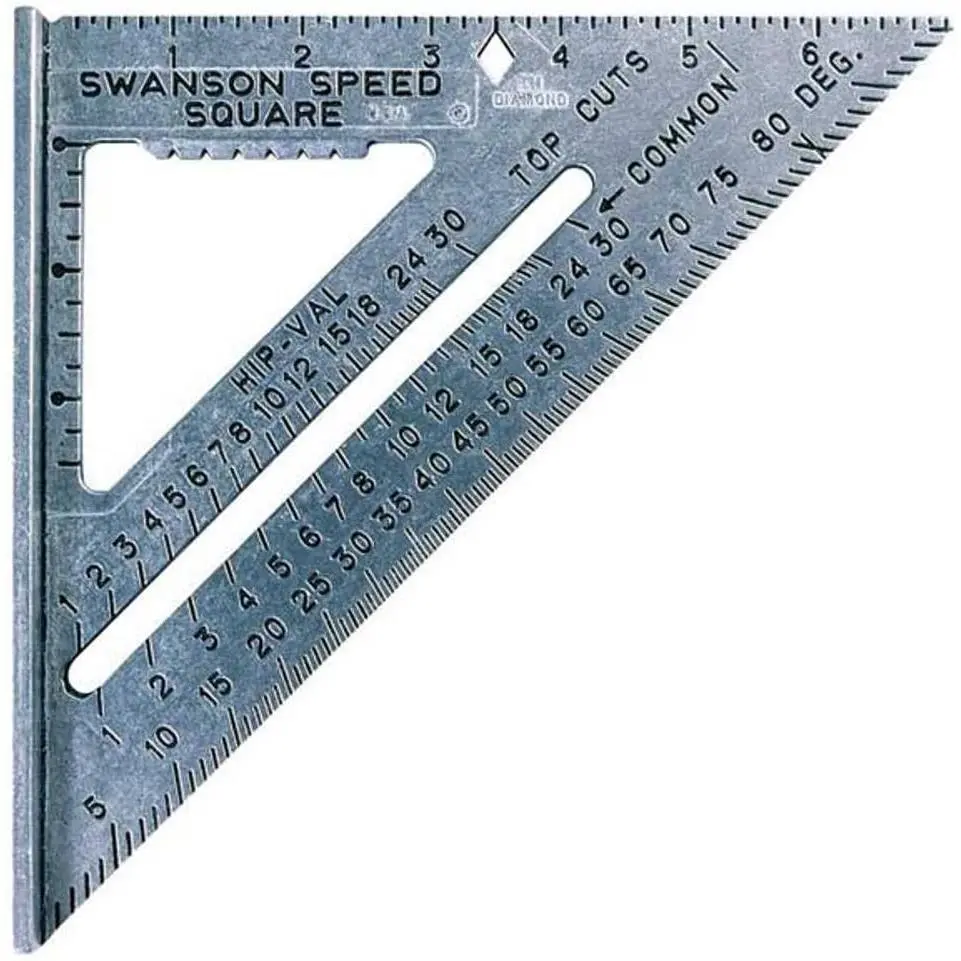 Tool Co S0101 7 Inch Speed Square, Blue contour  gaugetool calipers
