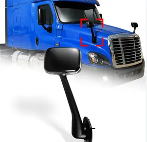 Premium Freightliner Cascadia Hood Mirror Black 2007-2018 SOLD AS PAIR BUNDLE & SAVE