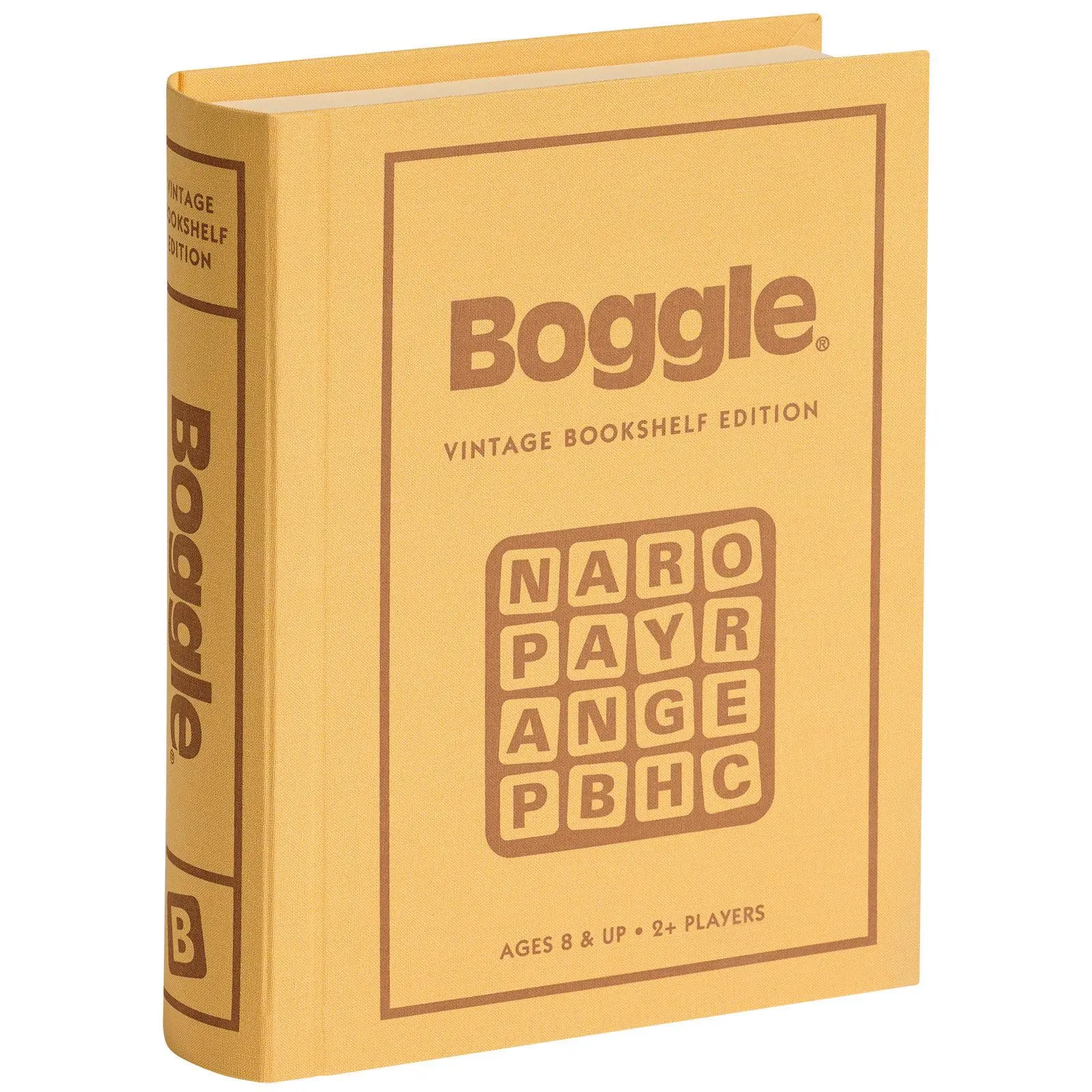 WS Game Company Boggle Vintage Bookshelf Edition Word Game for 2+ Players, Ages 8+