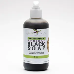 Moringa African Black Soap - Liquid Formula 8oz