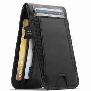 Magsafe Wallet Stand Genuine Cowhide Leather, Strongest magnetic 10 Card Holder Stand Leather Mag safe Wallet for iPhone, Compatible for iPhone 16/15/14/13 Pro/Max/Plus/Series Apple Accessories