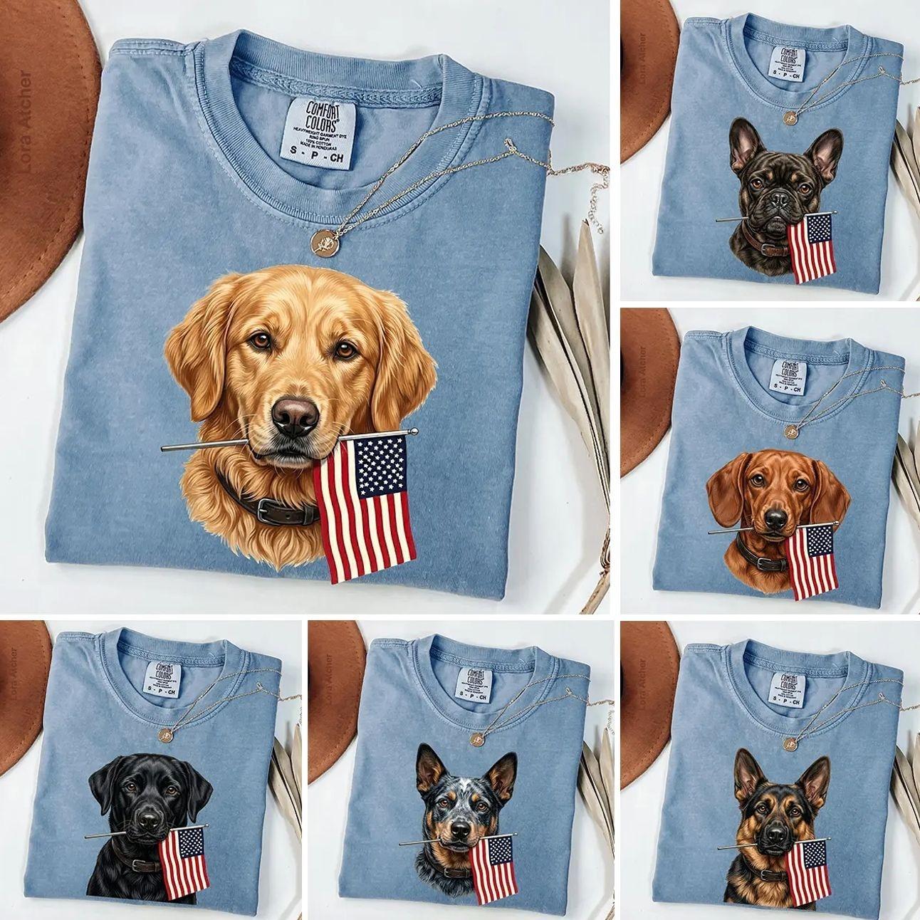 Comfort Colors 50+ Dog Funny 4th of July Shirt, Patriotic Golden Retriever Shirt, 4th of July Dog, Dachshund 4th Of July Shirt, American Flag Dog Tee, 4th of July Puppy Lover Gift, 4th of July Gift
