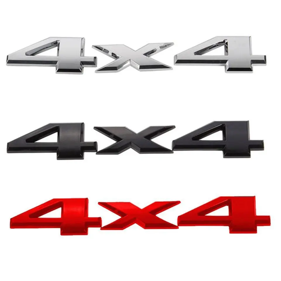 2pcs 4X4 Emblems, 3D Chrome Auto Tuning Sticker 2pcs 4X4 Emblems, 3D Chrome Auto Tuning Sticker