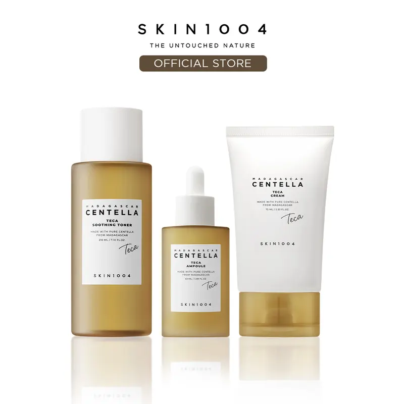 [SKIN1004 Official Shop] TECA 3-Step Intensive Calming Routine Set (Toner 210ml + Ampoule 50ml + Cream 75ml)