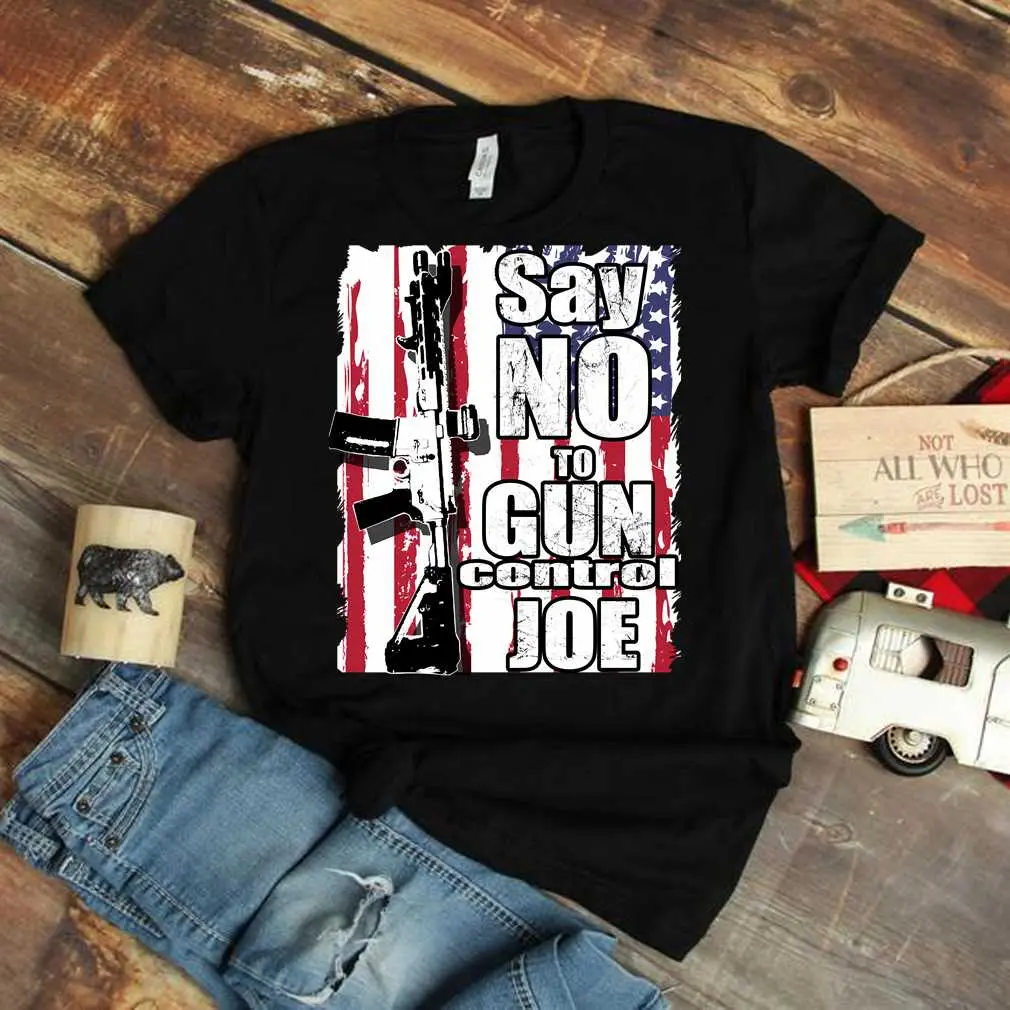 2024 Election Flag Say No To Gun Control Joe T-Shirt