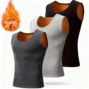 3-Pack Men's Golden Fleece Thermal Vest - Super warm, windproof, and stretchy, suitable for outdoor activities | Perfect for autumn/winter