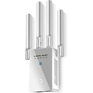 2026  WiFi Extender Signal Booster - 6X  Internet Extender WiFi Booster for , Long Range up to 15,588 Sq Ft, WiFi Repeater w/Ethernet Port, 1-Tap Setup, Compatible with  Routers