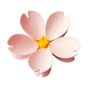 5 Silicone Cherry Blossom Sealing Clips, Ideal for Kitchen, Living Room, Picnics, Travel, Refrigerator Stickers, Food Sealing Clips, Flower Stickers