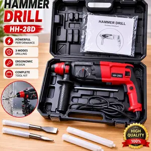 Rotary Hammer Drill 28mm Electric Demolition & Concrete Drill Kit