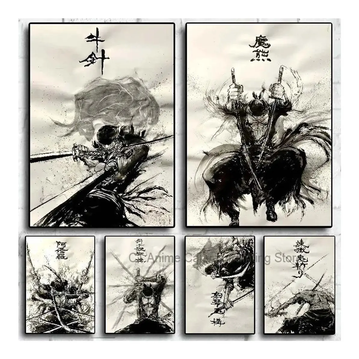 Anime 1Piece Zoro Poster Painting Wall Art Mural Suitable for Cafe Home Wall Decoration Picture Gift Art Poster Unframed HD Print Home Office Decor Unique Trendy Christmas Gift