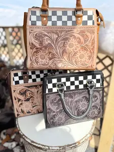 Saddle & Squares Purse