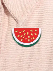 Cartoon Watermelon Enamel Pin World Peace Freedom Cultural Symbol Alloy Brooch Lapel Backpack Badge Fashion Jewelry Accessories Gift for Friends