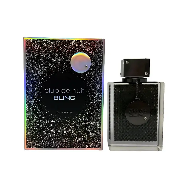 ARMAF Club de Nuit Bling for Men Eau de Parfum Spray, 2.5 Ounce Perfume Fragrance Amber Woody Vanilla, Aromatic Citrusy Fragrance, Edp Spray