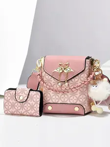 Single Shoulder Crossbody Phone Bag Lightweight Convenient, Travel Commute Versatile Two-Piece Set Bags, Perfect for Daily Use