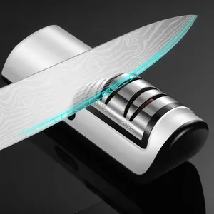 Electric knife sharpener, fully automatic, charging knife sharpener, home knife sharpener, multi-functional professional grinding wheel, wireless, rechargeable, electric whetstone, home, commercial,steel