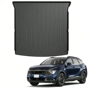 Garvee All Weather Cargo Liner Compatible With Chevrolet 2021 2022 2023 2024, TPE Heavy Duty Trunk Floor Mat With Non-Slip Backing, Cargo Trunk Liner & Rear Cargo Mat, Black