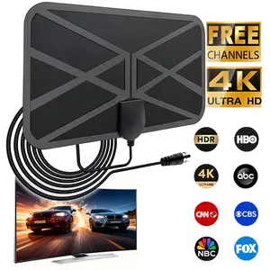 2026 TV Antenna, HD Digital Antenna with Amplifier Signal Booster,Extended range 50-300 Miles,Supports 4K 1080P FHD Channel,Easy Installation