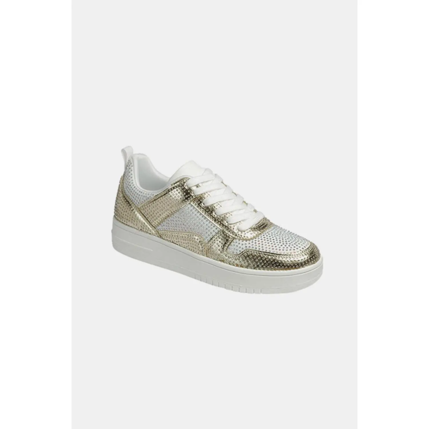 Forever Link Rhinestone Platform Flat Sneakers Casual Walking Shoes