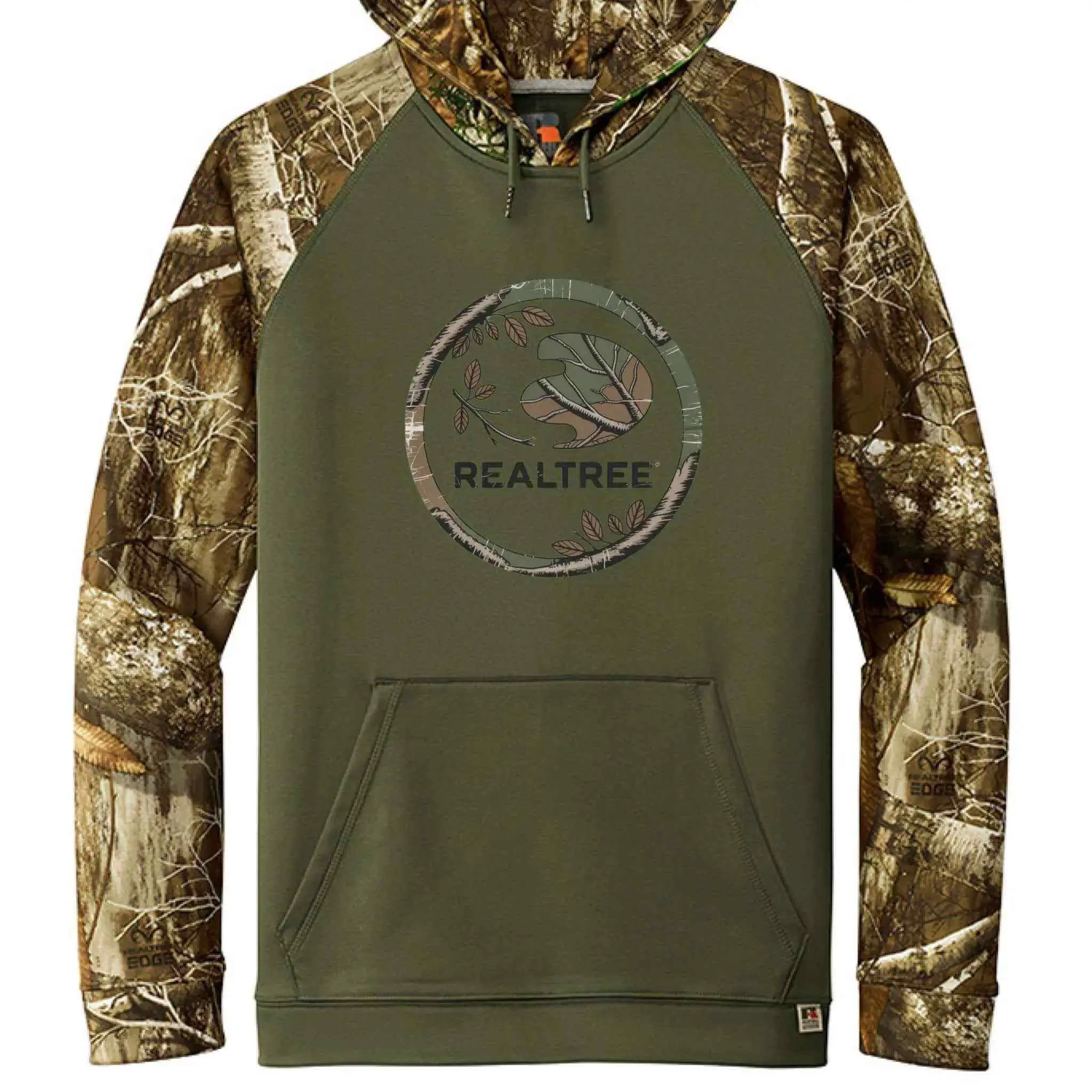 Russell Outdoors Realtree Hoodie for Outdoor Enthusiasts Soft Camo Fabric Durable Versatile for Hiking Hunting Camo Grid