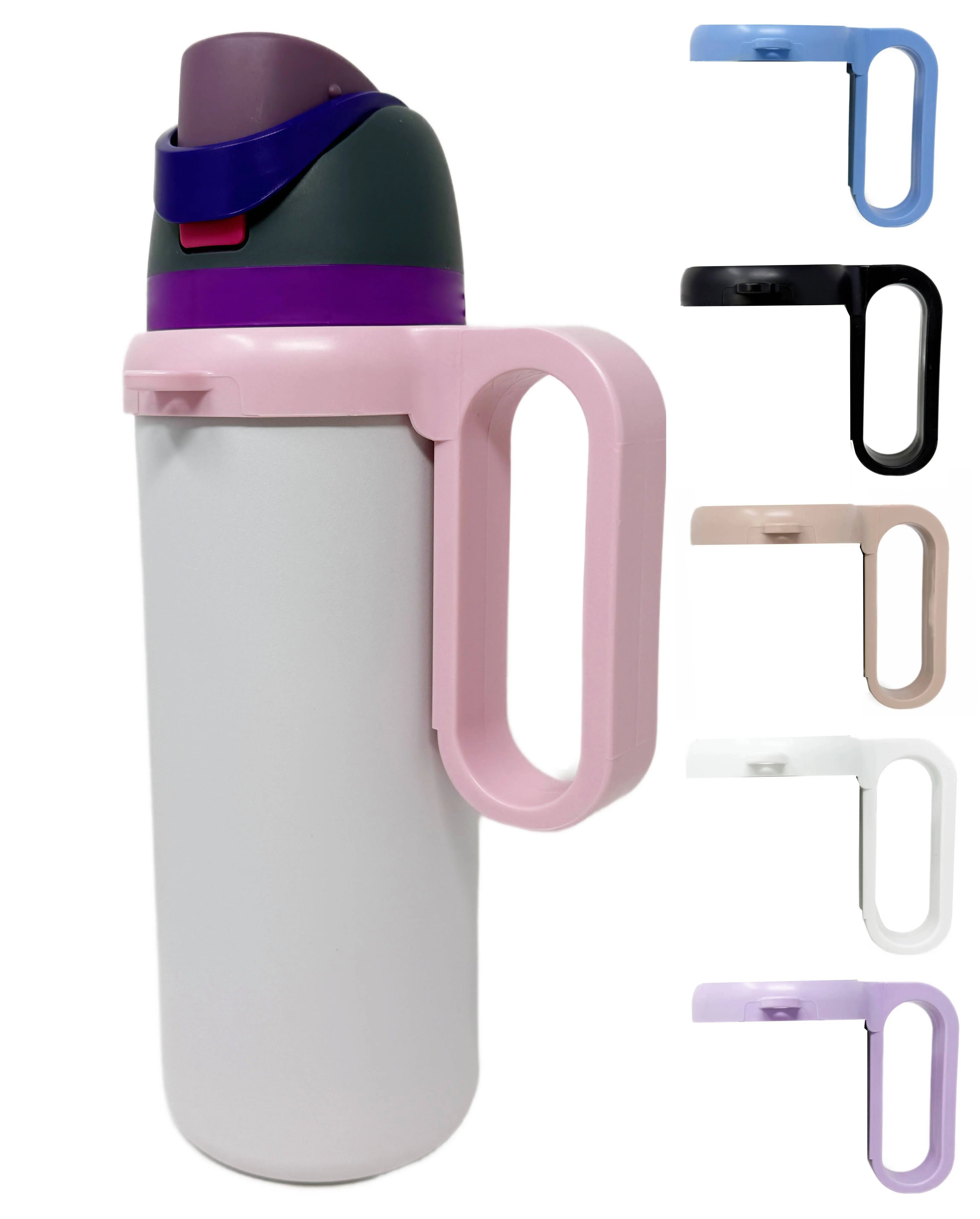 Bottle Handle for Owala FreeSip 24oz 32oz 40oz – Strong Plastic Water Bottle Holder, Durable Easy Carry Accessory for Running, Jogging, Gym, Hiking, and Drinking While Driving & More