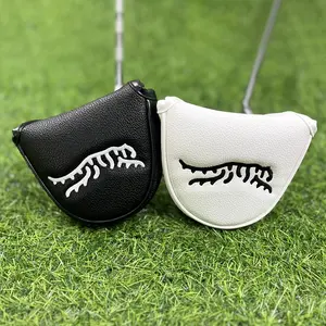 Abstract Tiger Pattern Golf Club Head Cover, 1 Count Golf Putter Cover, Golf Fashion Club Cover, Golf Club Protective Cover, Golf Accessories