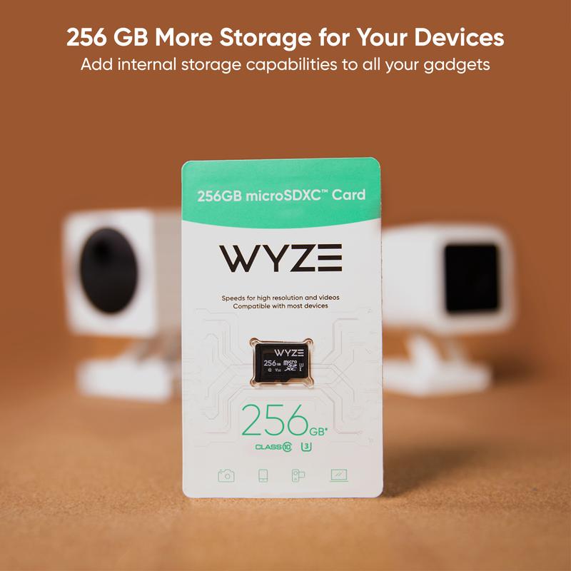 Wyze MicroSD Card — High-Speed Storage for Wyze Cams, Nintendo Switch, Digital/Security Cameras, Smartphone, GoPRO, Drones, Affordable Accessories