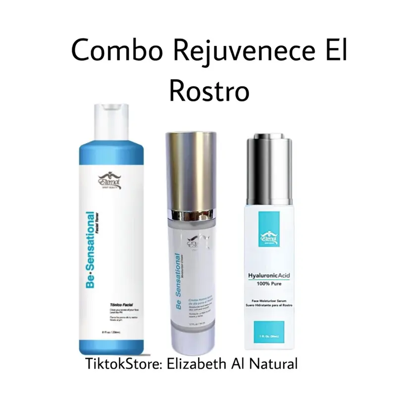 Eternal Spirit Beauty- Combo Rejuvene El Rostro - Hyaluronic Acid, Toner & Skin Repair Treatment for Skincare Benefits