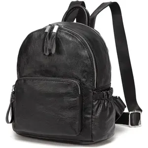 Women's Backpack, Mini Backpack PU Leather  Fashion Small Casual Backpack Travel Backpack, Black, Small, Backpacks