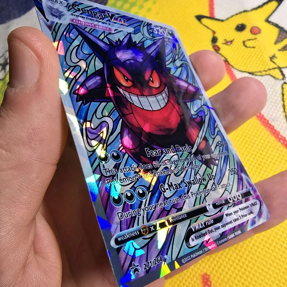 Gengar VMAX Custom Art Card - Multiple Holo and Texture Finishes - TikTok  Shop