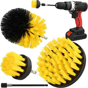 4pcs Drill Brush Attachment Set for Cleaning Shower, Tub, Bathroom