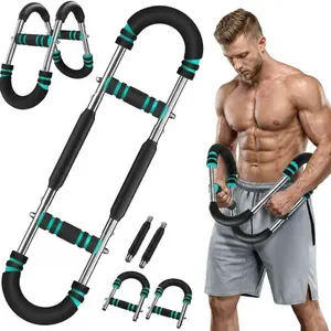 Adjustable Resistance Upper Body Workout Equipment: Portable Chest Expander & Arm Trainer for Men's Home Gym Strength & Muscle Building