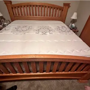 King size mattress, box spring, bed frame, and head board-PENDING PPU