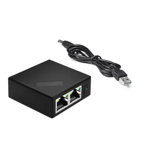 Gigabit network splitter, one-to-two adapter for simultaneous computer internet access, network cable extender, switch
