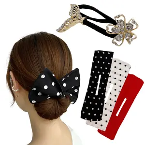 Lazy Hair Bun Twister/Curler/Deft bun Maker, Ball Hair Clips Simple for Women and Girls, Flower Hair Bun Roller for Long Thick Hair