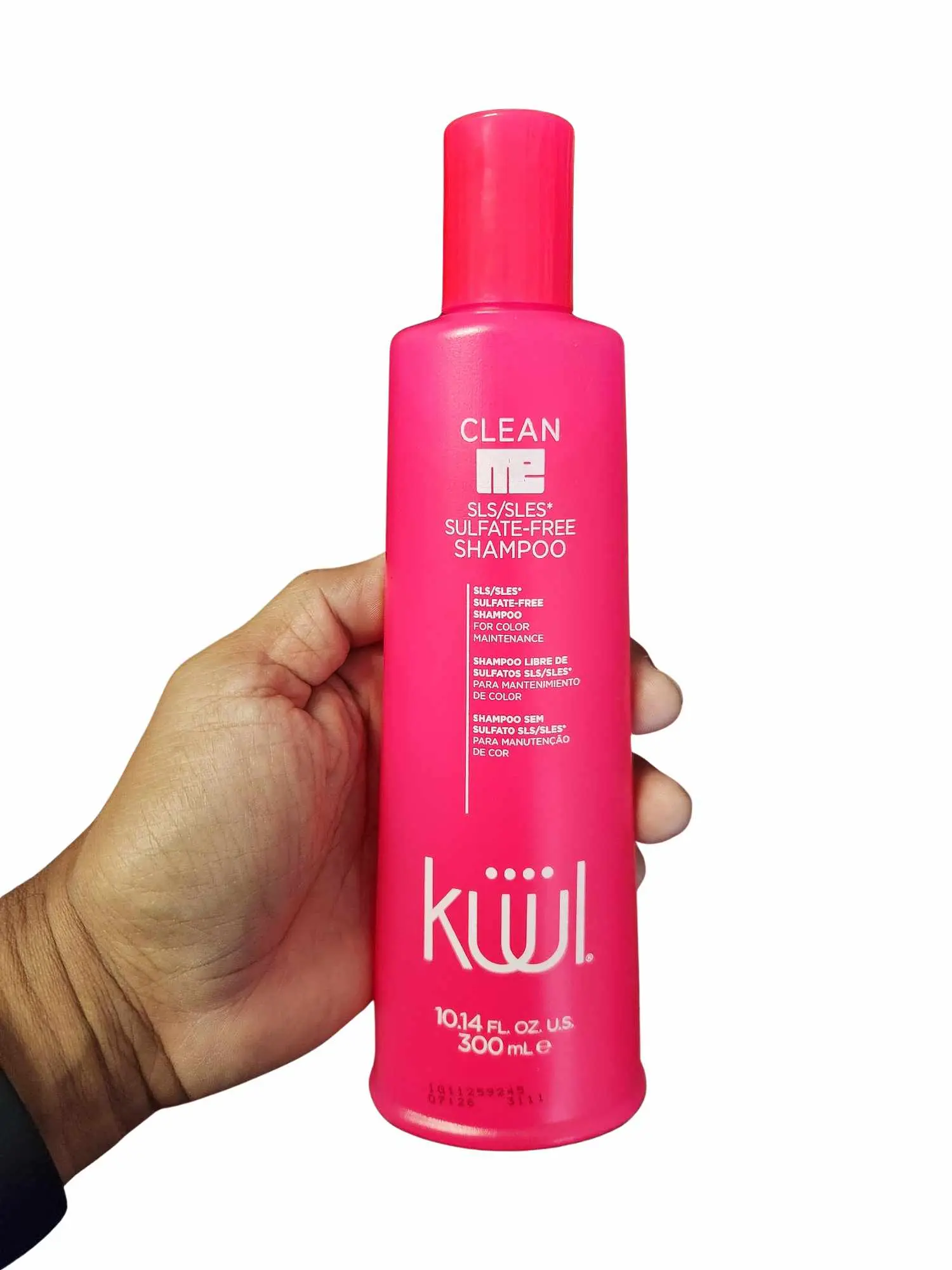 KUUL Color System Clean Me Sulfate-Free Shampoo - 10.1 fl oz (300g) Liquid Haircare for Adults' Color-Treated/Chemically Treated Hair, Gentle Anti-Dandruff, Paraben-Free, Unisex Colour Protection for All Hair Types, Cleanser, Single