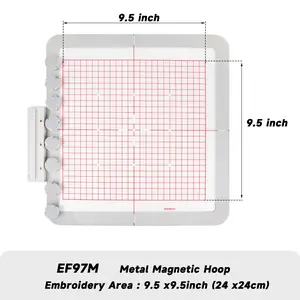 Sew Tech EF97M Magnetic Hoop for Brother XV8500D 8550D XE1 XE2 XJ1 XJ2 XP1 XP2 XP3,Babylock Solaris Meridian Altair Destiny Destiny 2 embroidery machines,Metal Magnet Embroidery Machine Sash Frame
