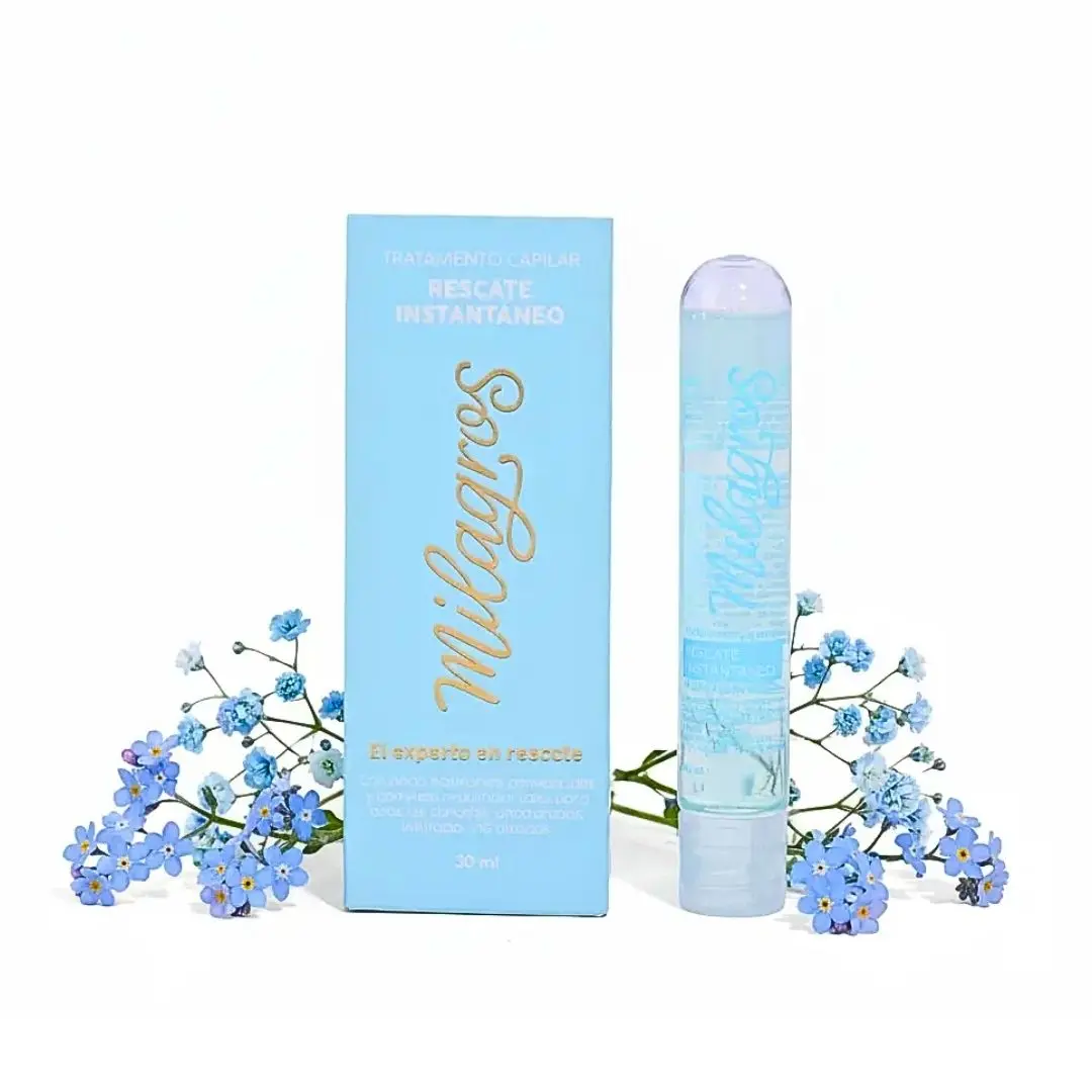 Milagros Colombia Rescate Instantaneo tratamiento capilar Ampolla Instant Rescue Hair 30ml Treatment Split ends, anti-frizz, hydrates and repairs ends