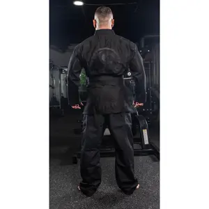 Shredder Gi Black Widow Long Sleeve Martial Arts Uniform with Z-Flex Panels & Triple Stitched Lycra Panels for Enhanced Movement and Durability