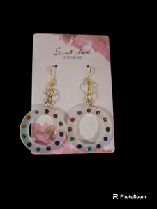 Rainbow Hoop Earrings