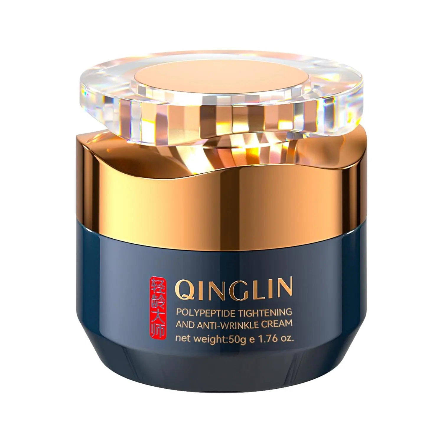 QINGLIN Peptide Firming Facial Cream - Natural Retinol & Collagen Formula, Moisturizing Daily Skincare Moisturizer, Lightweight Non-Greasy, Hydrating Nourishing for Soothing Dry/Dull/Combination Skin, Adults, Face & Neck, 50G, All Skin Types, Boosting Smo