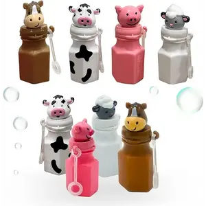 4E's Novelty 24-Pack Farm Animal Bubbles Party Favors – Barnyard Bubble Fun for Kids