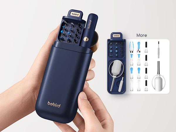 Ear Wax Removal Tool Camera, Flexible Wireless Ear Cleaner with Camera Otoscope Light, HD Painless Visual Ear Picker Tweezers Earwax Remover, Portable Safe Ear Cleaning Kit for Adults & Kids