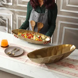 Pre Order Faceted Gold Display Bowl - SM