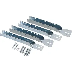 2 Pack Garage Door Parts Reinforcement Bracket Adjustable Garage Door Opener Bracket Steel Zinc Plated