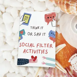 A5 Size Social Skills Handbook, Includes 24 Scenarios & Ideas, Improves Communication, Reduces Anxiety, Therapist & Counselor Tool, Office Stationery Supplies