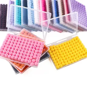 Silicone Dice Beads, 96pcs/box Colorful DIY Beads, DIY Jewelry Making Supplies for Necklace, Bracelet, Keychain, Pendant