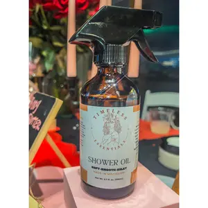 Timeless Shower Oil - Soft, Silky, Milky, Sensitive Formula for Moisture Relief - Body Care, Skin Care, Cleansing