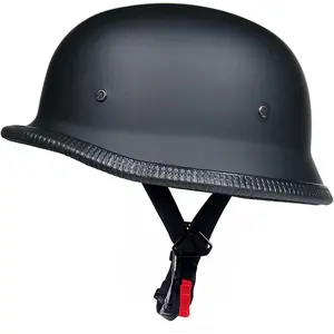 Helmet Aircraft Style Black Lightweight Breathable Adult Men Women Scooter Moto Helmet with Visor